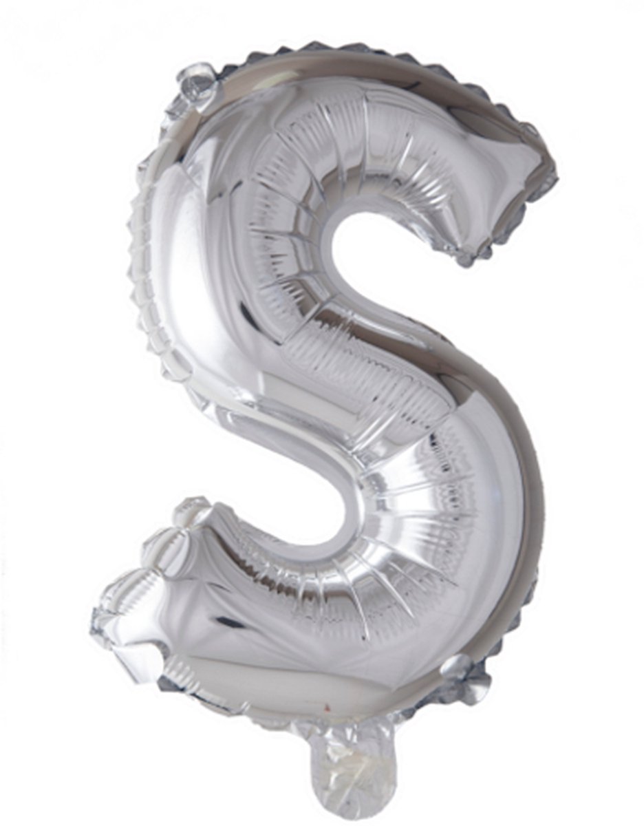 Folie Ballon Letter 16″ S - Zilver | 41 cm